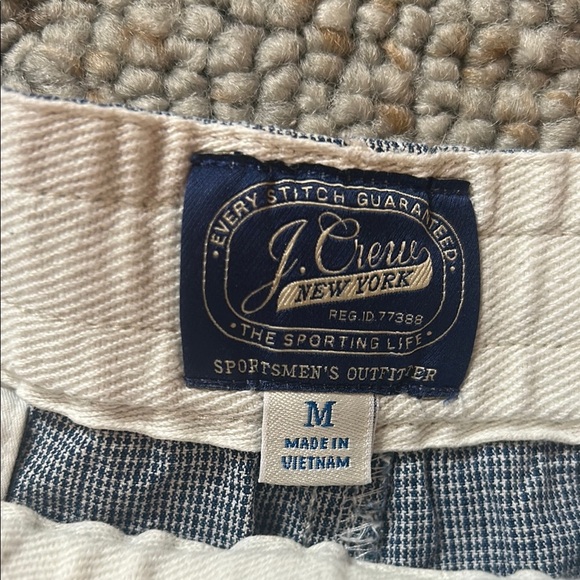 J. Crew Navy and Cream Patterned Shorts - Picture 2 of 7